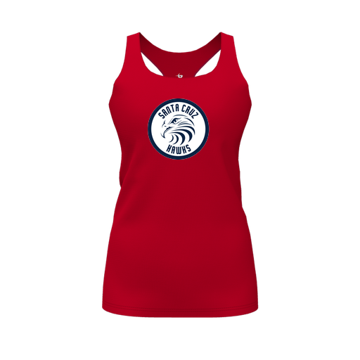 [FT0TRBRD-FYS-LOGO2] Decker Racerback Tank Top (Female Youth S, Red, Logo 2)