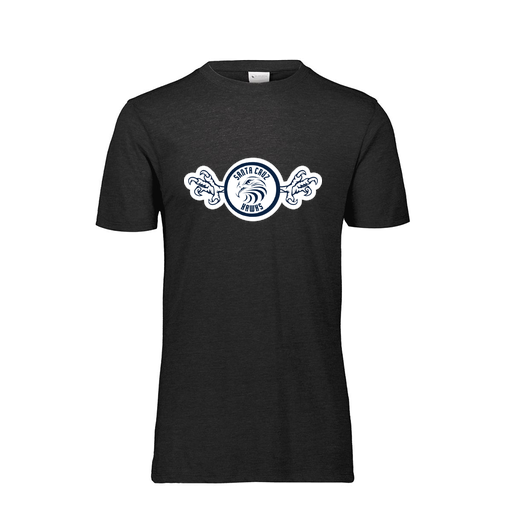 [FTSCUBBK-YS-LOGO3] Decker Youth Tri-Blend T-Shirt - Short Sleeve (Youth S, Black, Logo 3)