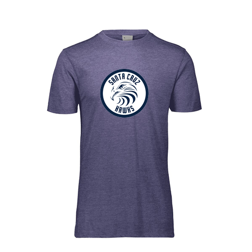 [FTSCUBNV-YS-LOGO2] Decker Youth Tri-Blend T-Shirt - Short Sleeve (Youth S, Navy, Logo 2)