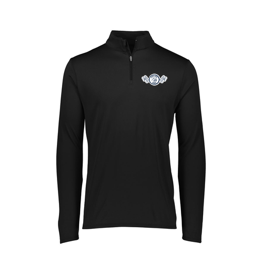 [FTLQFLBK-FAXS-LOGO3] Decker Women's Flex-Lite 1/4 Zip Shirt (Female Adult XS, Black, Logo 3)