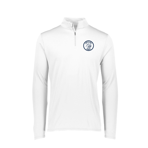 [FTLQFLWH-FAXS-LOGO2] Decker Women's Flex-Lite 1/4 Zip Shirt (Female Adult XS, White, Logo 2)