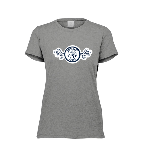 [FTSCUBGY-FAXS-LOGO3] Decker Women's Tri-Blend T-Shirt - Short Sleeve (Female Adult XS, Gray, Logo 3)