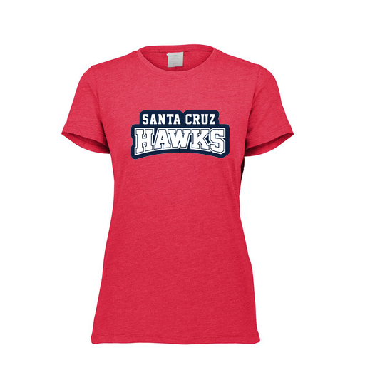 [FTSCUBRD-FAXS-LOGO1] Decker Women's Tri-Blend T-Shirt - Short Sleeve (Female Adult XS, Red, Logo 1)