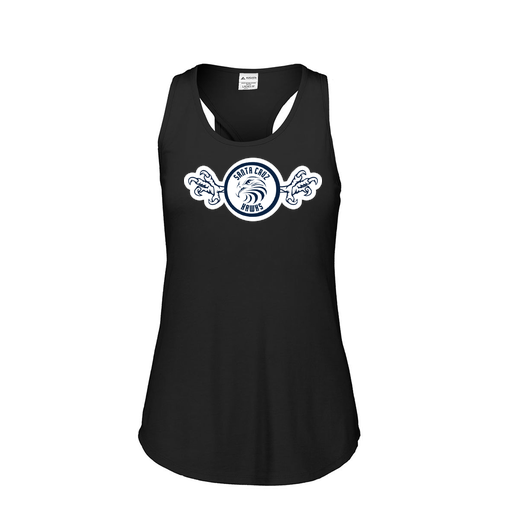 [FT0TUBBK-FAS-LOGO3] Ladies Tri Blend Tank Top (Female Adult S, Black, Logo 3)