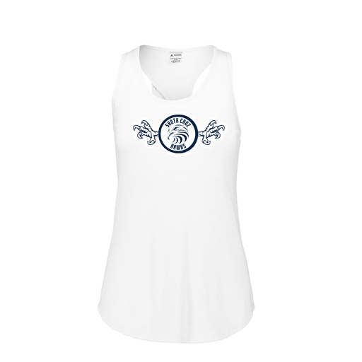 [FT0TUBWH-FAS-LOGO3] Ladies Tri Blend Tank Top (Female Adult S, White, Logo 3)