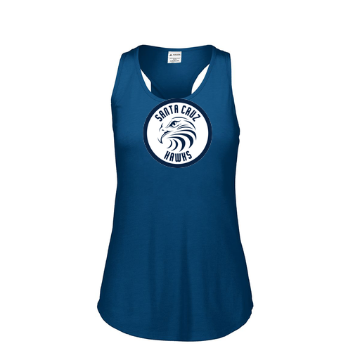 [FT0TUBNV-FAS-LOGO2] Ladies Tri Blend Tank Top (Female Adult S, Navy, Logo 2)