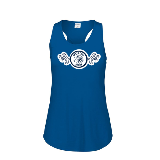 [FT0TUBRY-FAS-LOGO3] Ladies Tri Blend Tank Top (Female Adult S, Royal, Logo 3)