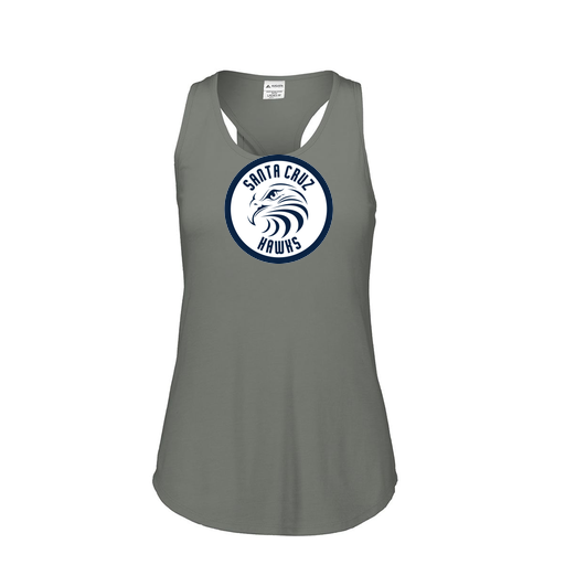 [FT0TUBGY-FAS-LOGO2] Ladies Tri Blend Tank Top (Female Adult S, Gray, Logo 2)