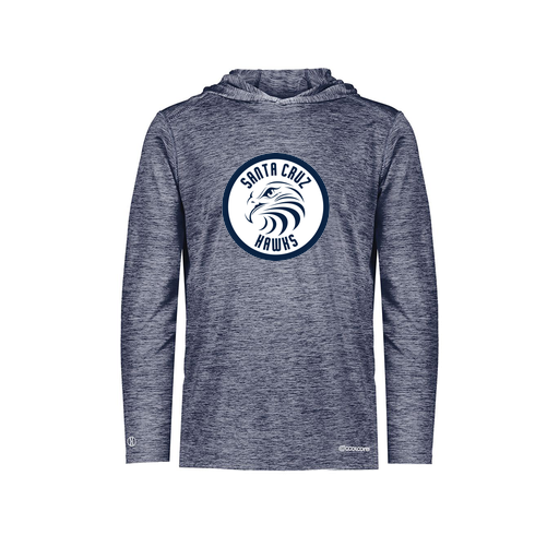 [FOLHCGNV-AS-LOGO2] Decker Men's Charge Hoodie (Adult S, Navy, Logo 2)