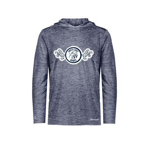 [FOLHCGNV-AS-LOGO3] Decker Men's Charge Hoodie (Adult S, Navy, Logo 3)