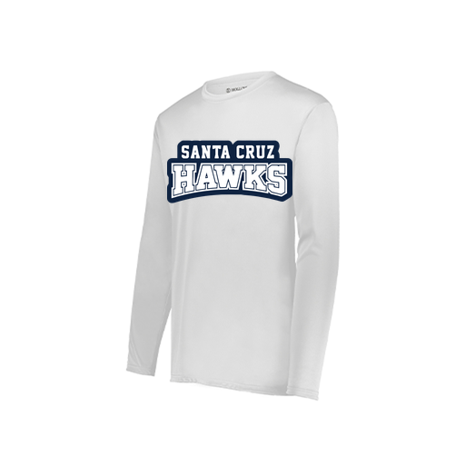 [222822.005.XS-LOGO1] Men's LS Smooth Sport Shirt (Adult XS, White, Logo 1)
