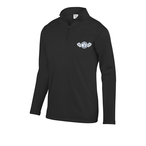[DFW-FFQZ-BLK-AS-LOGO3] Decker Men's FlexFleece 1/4 Zip (Adult S, Black, Logo 3)