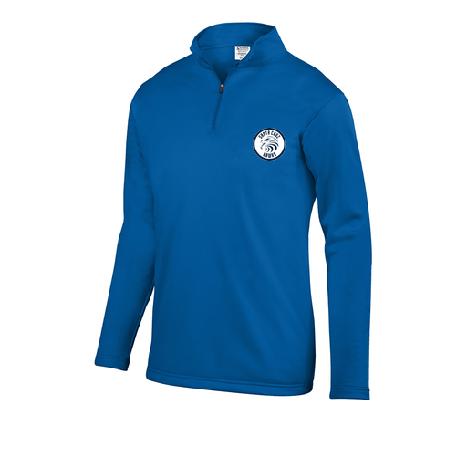[DFW-FFQZ-RYL-AS-LOGO2] Decker Men's FlexFleece 1/4 Zip (Adult S, Royal, Logo 2)