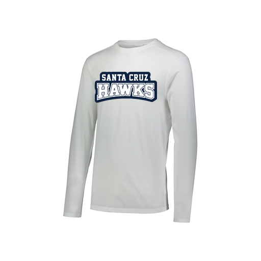 [FTLCUBWH-YS-LOGO1] Decker Youth Tri-Blend T-Shirt - Long Sleeve (Youth S, White, Logo 1)