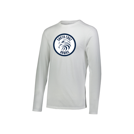 [FTLCUBWH-YS-LOGO2] Decker Youth Tri-Blend T-Shirt - Long Sleeve (Youth S, White, Logo 2)