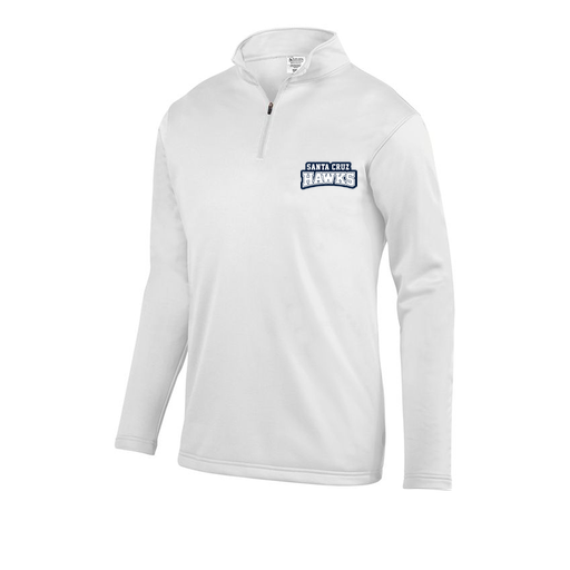[5508.005.S-LOGO1] Decker Youth FlexFleece 1/4 Zip (Youth S, White, Logo 1)