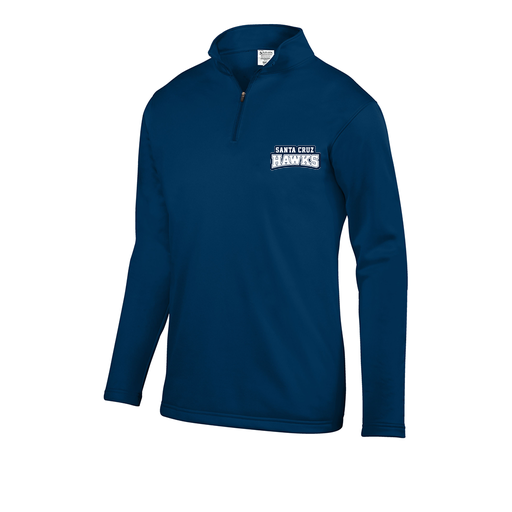 [5508.065.S-LOGO1] Decker Youth FlexFleece 1/4 Zip (Youth S, Navy, Logo 1)