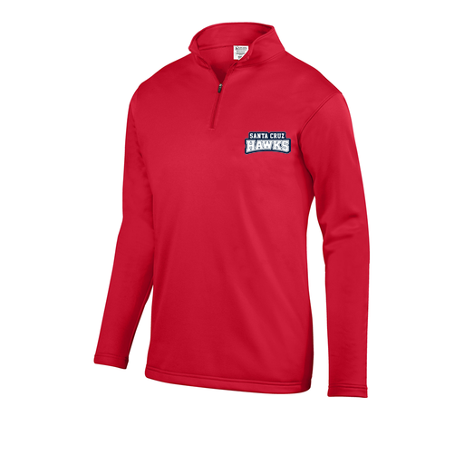 [5508.040.S-LOGO1] Decker Youth FlexFleece 1/4 Zip (Youth S, Red, Logo 1)