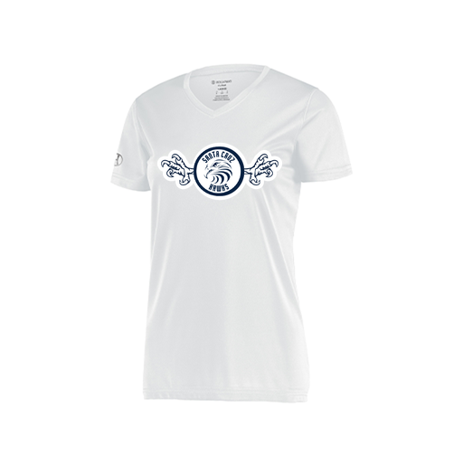 [222820.005.S-LOGO3] Ladies Movement Dri Fit Shirt (Female Adult S, White, Logo 3)